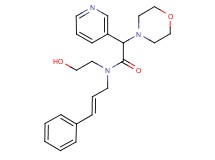 N-(2-hydroxyethyl)-2-(4-morpholinyl)-N-[(2E)-3-phenyl-2-propen-1-yl]-2-(3-pyridinyl)acetamide