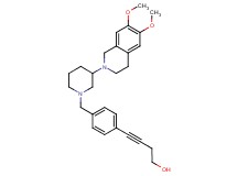 4-(4-{[3-(6,7-dimethoxy-3,4-dihydro-2(1H)-isoquinolinyl)-1-piperidinyl]methyl}phenyl)-3-butyn-1-ol