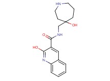 2-hydroxy-N-[(4-hydroxy-4-azepanyl)methyl]-3-quinolinecarboxamide hydrochloride