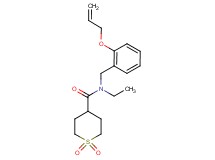 N-[2-(allyloxy)benzyl]-N-ethyltetrahydro-2H-thiopyran-4-carboxamide 1,1-dioxide