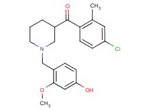 (4-chloro-2-methylphenyl)[1-(4-hydroxy-2-methoxybenzyl)-3-piperidinyl]methanone