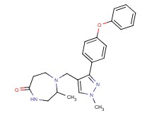 2-methyl-1-{[1-methyl-3-(4-phenoxyphenyl)-1H-pyrazol-4-yl]methyl}-1,4-diazepan-5-one