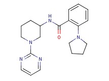 N-[1-(2-pyrimidinyl)-3-piperidinyl]-2-(1-pyrrolidinyl)benzamide