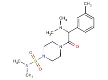 4-[(dimethylamino)(3-methylphenyl)acetyl]-N,N-dimethyl-1-piperazinesulfonamide