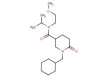 1-(cyclohexylmethyl)-N-isopropyl-N-(2-methoxyethyl)-6-oxo-3-piperidinecarboxamide