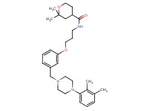 N-[3-(3-{[4-(2,3-dimethylphenyl)-1-piperazinyl]methyl}phenoxy)propyl]-2,2-dimethyltetrahydro-2H-pyran-4-carboxamide