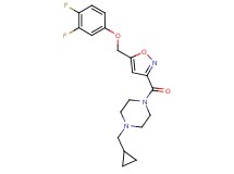 1-(cyclopropylmethyl)-4-({5-[(3,4-difluorophenoxy)methyl]-3-isoxazolyl}carbonyl)piperazine