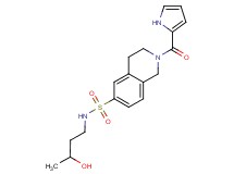 N-(3-hydroxybutyl)-2-(1H-pyrrol-2-ylcarbonyl)-1,2,3,4-tetrahydroisoquinoline-6-sulfonamide