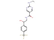 N-{2-hydroxy-2-[4-(trifluoromethyl)phenyl]ethyl}-2-(methylamino)pyrimidine-5-carboxamide