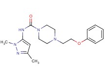 N-(1,3-dimethyl-1H-pyrazol-5-yl)-4-(2-phenoxyethyl)piperazine-1-carboxamide