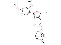 (1-adamantylmethyl){[2-(2,4-dimethoxyphenyl)-5-methyl-1,3-oxazol-4-yl]methyl}methylamine