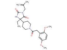 5-{1-[(2,5-dimethoxyphenyl)acetyl]-4-piperidinyl}-5-ethyl-3-(2-methyl-2-propen-1-yl)-2,4-imidazolidinedione