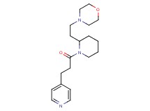 4-(2-{1-[3-(4-pyridinyl)propanoyl]-2-piperidinyl}ethyl)morpholine