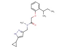 2-(2-sec-butylphenoxy)-N-[(5-cyclopropyl-1H-pyrazol-3-yl)methyl]-N-methylacetamide