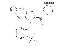 4-{(4R)-4-[(1-methyl-1H-imidazol-2-yl)thio]-1-[2-(trifluoromethyl)benzyl]-L-prolyl}morpholine