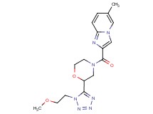 2-({2-[1-(2-methoxyethyl)-1H-tetrazol-5-yl]morpholin-4-yl}carbonyl)-6-methylimidazo[1,2-a]pyridine