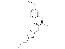 7-methoxy-3-{[3-(methoxymethyl)-1-pyrrolidinyl]methyl}-2-quinolinol