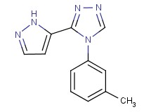 4-(3-methylphenyl)-3-(1H-pyrazol-5-yl)-4H-1,2,4-triazole