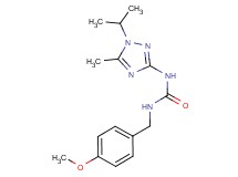 N-(1-isopropyl-5-methyl-1H-1,2,4-triazol-3-yl)-N'-(4-methoxybenzyl)urea trifluoroacetate
