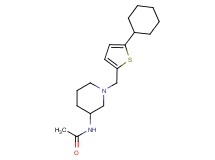N-{1-[(5-cyclohexyl-2-thienyl)methyl]piperidin-3-yl}acetamide