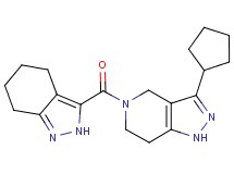 3-cyclopentyl-5-(4,5,6,7-tetrahydro-2H-indazol-3-ylcarbonyl)-4,5,6,7-tetrahydro-1H-pyrazolo[4,3-c]pyridine