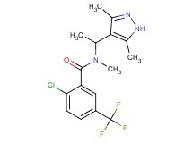 2-chloro-N-[1-(3,5-dimethyl-1H-pyrazol-4-yl)ethyl]-N-methyl-5-(trifluoromethyl)benzamide