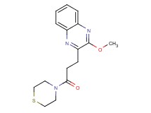 2-methoxy-3-[3-oxo-3-(4-thiomorpholinyl)propyl]quinoxaline