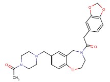 7-[(4-acetyl-1-piperazinyl)methyl]-4-(1,3-benzodioxol-5-ylacetyl)-2,3,4,5-tetrahydro-1,4-benzoxazepine