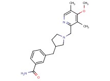 3-({1-[(4-methoxy-3,5-dimethylpyridin-2-yl)methyl]pyrrolidin-3-yl}methyl)benzamide