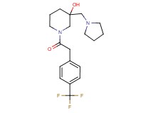 3-(pyrrolidin-1-ylmethyl)-1-{[4-(trifluoromethyl)phenyl]acetyl}piperidin-3-ol