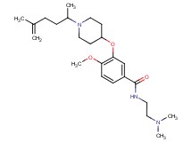 N-[2-(dimethylamino)ethyl]-3-{[1-(1,4-dimethyl-4-penten-1-yl)-4-piperidinyl]oxy}-4-methoxybenzamide