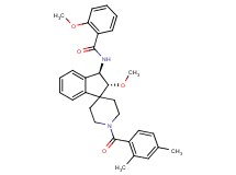 N-[(2R*,3R*)-1'-(2,4-dimethylbenzoyl)-2-methoxy-2,3-dihydrospiro[indene-1,4'-piperidin]-3-yl]-2-methoxybenzamide