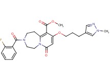 methyl 3-(2-fluorobenzoyl)-9-[3-(1-methyl-1H-pyrazol-4-yl)propoxy]-7-oxo-1,2,3,4,5,7-hexahydropyrido[1,2-d][1,4]diazepine-10-carboxylate