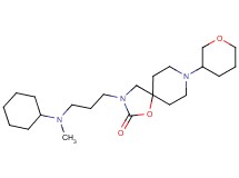 3-{3-[cyclohexyl(methyl)amino]propyl}-8-(tetrahydro-2H-pyran-3-yl)-1-oxa-3,8-diazaspiro[4.5]decan-2-one