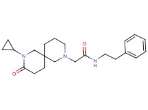 2-(8-cyclopropyl-9-oxo-2,8-diazaspiro[5.5]undec-2-yl)-N-(2-phenylethyl)acetamide