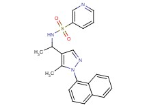 N-{1-[5-methyl-1-(1-naphthyl)-1H-pyrazol-4-yl]ethyl}-3-pyridinesulfonamide