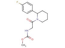methyl {2-[2-(4-fluorophenyl)-1-piperidinyl]-2-oxoethyl}carbamate