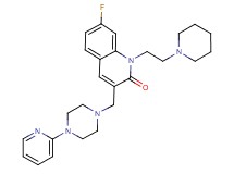 7-fluoro-1-[2-(1-piperidinyl)ethyl]-3-{[4-(2-pyridinyl)-1-piperazinyl]methyl}-2(1H)-quinolinone