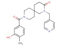 9-(3-hydroxy-4-methylbenzoyl)-2-(pyridin-4-ylmethyl)-2,9-diazaspiro[5.5]undecan-3-one