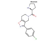 3-(4-chlorophenyl)-5-[(2S)-pyrrolidin-2-ylcarbonyl]-4,5,6,7-tetrahydroisoxazolo[4,5-c]pyridine