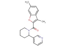 3-{1-[(3,6-dimethyl-1-benzofuran-2-yl)carbonyl]-2-piperidinyl}pyridine