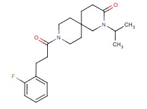 9-[3-(2-fluorophenyl)propanoyl]-2-isopropyl-2,9-diazaspiro[5.5]undecan-3-one