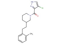 1-[(4-chloro-1H-pyrazol-3-yl)carbonyl]-3-[2-(2-methylphenyl)ethyl]piperidine