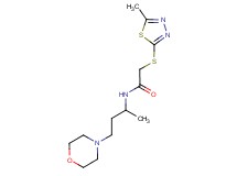 N-(1-methyl-3-morpholin-4-ylpropyl)-2-[(5-methyl-1,3,4-thiadiazol-2-yl)thio]acetamide