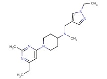 1-(6-ethyl-2-methylpyrimidin-4-yl)-N-[(1-ethyl-1H-pyrazol-4-yl)methyl]-N-methylpiperidin-4-amine