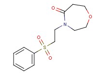 4-[2-(phenylsulfonyl)ethyl]-1,4-oxazepan-5-one
