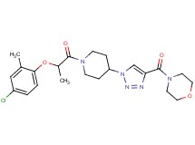 4-[(1-{1-[2-(4-chloro-2-methylphenoxy)propanoyl]-4-piperidinyl}-1H-1,2,3-triazol-4-yl)carbonyl]morpholine
