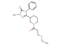 5-{1-[3-(ethylthio)propanoyl]piperidin-3-yl}-2-methyl-4-phenyl-2,4-dihydro-3H-1,2,4-triazol-3-one