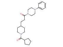 1-{3-[1-(cyclopentylcarbonyl)-4-piperidinyl]propanoyl}-4-phenylpiperazine