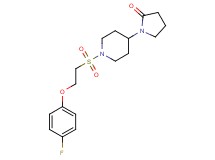 1-(1-{[2-(4-fluorophenoxy)ethyl]sulfonyl}piperidin-4-yl)pyrrolidin-2-one